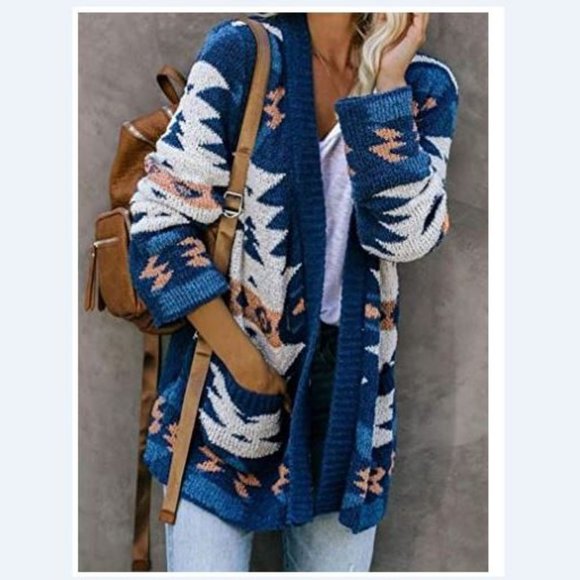 Private Label Sweaters Tribal Cardigan Sweater With Pockets S To
